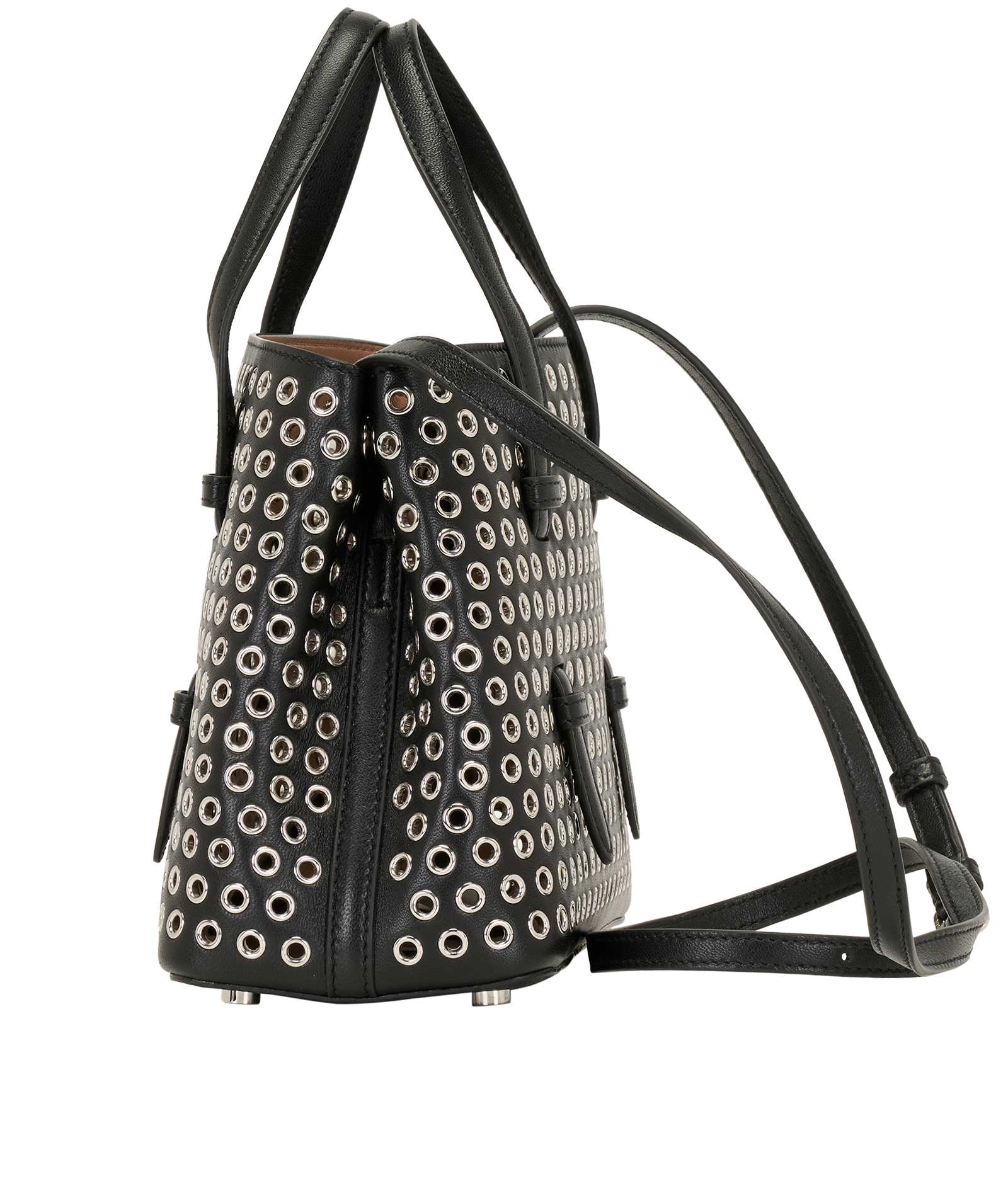 Mina 20, &pound;950, Handbags, Black, Leather, Bottom view